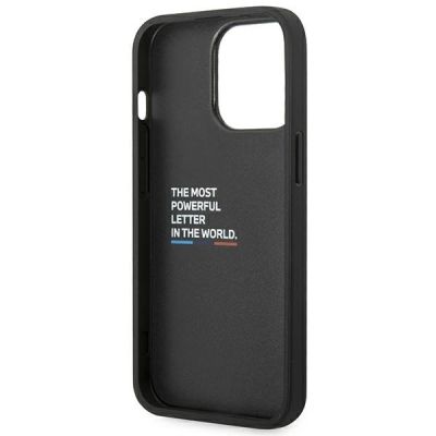 7. Etui BMW Leather Carbon na iPhone 14 Pro Max - czarne