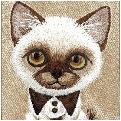 8. Etui Nimmy Big Eyed Pet 2.0 Cat do iPhone 17 - beżowe