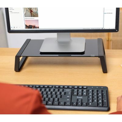 4. Podstawka pod monitor TRUST MONTA GLASS MONITOR STAND BLK 25271