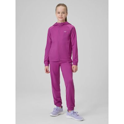 6. Spodnie sportowe joggery dziewczęce 4F 4FJRSS26TFTRF1458-53S