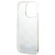 7. Etui Karl Lagerfeld Liquid Glitter Monogram na iPhone 14 Pro - srebrne