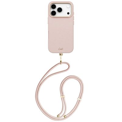 Etui UNIQ Coehl Mirelle Magnetic Charging na iPhone 17 Pro - różowe