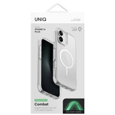 4. Etui UNIQ Combat Magclick Charging z MagSafe na iPhone 16 Pro - białe
