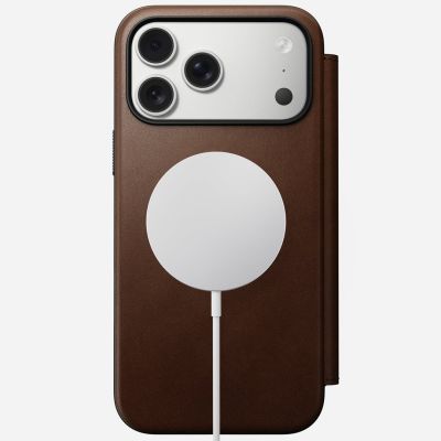 3. Nomad Modern Leather Folio pokrowiec na telefon komórkowy 17,5 cm (6.9") Brązowy