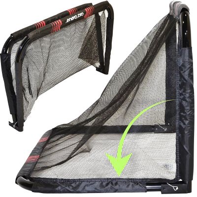 34. BRAMKA DO PIŁKI NOŻNEJ Z SIATKĄ SKŁADANA 90x60x60CM ENERO PRO