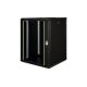 34. Szafa sieciowa wisząca Unique 19" 16U rack 600x600, drzwi szyba, czarny, niedzielona, złożona, 100kg