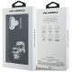 8. Etui Karl Lagerfeld IML Aquarelle Karl & Choupette & Logo na iPhone 16 - czarne