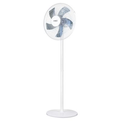 Wentylator podłogowy 50W, śr. 40 cm, 3 prędkości, oscylacja, biały