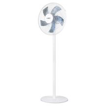 Wentylator podłogowy 50W, śr. 40 cm, 3 prędkości, oscylacja, biały