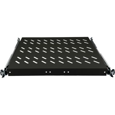 Półka wysuwana 19" 1U głęb. 570mm, kolor czarny, 4 punkty mocowania ALANTEC