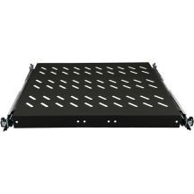 Półka wysuwana 19" 1U głęb. 570mm, kolor czarny, 4 punkty mocowania ALANTEC