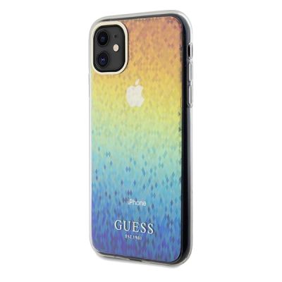 2. Etui Guess IML Faceted Mirror Disco Iridescent na iPhone 11 / Xr - wielokolorowe