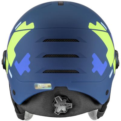 3. Kask narciarski dziecięcy UVEX Rocket jr. Visor