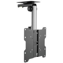 Techly ICA-CPLB 222 uchwyt do telewizorów 94cm (37") Czarny, Srebrny