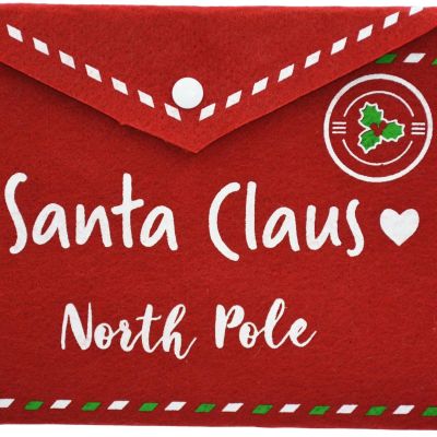 3. KOPERTA ŚWIĄTECZNA LIST DO ŚWIĘTEGO MIKOŁAJA FILCOWA 26x16CM SANTA CLAUS