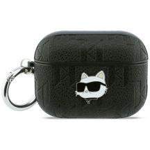 Etui Karl Lagerfeld Monogram Choupette Head na AirPods Pro 3 - czarne