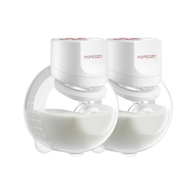 4. Momcozy S12 Pro Quick White Double Pack | Laktator muszlowy | Bezprzewodowy, podwójny, kolor biały