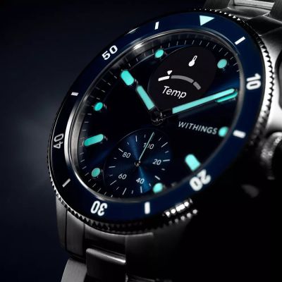 3. Zegarek Withings Scanwatch Nova -älykello, 42 mm, sininen