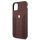 6. Etui BMW Leather Curve Perforate na iPhone 11 / Xr - czerwone