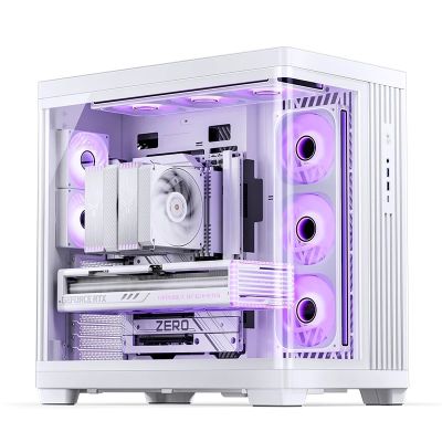 30. Jonsbo TK-4 Gehäuse, Midi-Tower, ATX, Tempered Glass - weiß