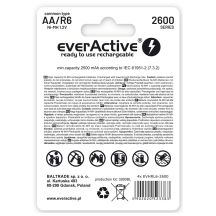 Zestaw akumulatorków everActive Professional line EVHRL6-2600 (2600mAh ; Ni-MH)