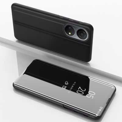 2. Clear View Case etui Honor X7 / Honor Play 30 Plus pokrowiec z klapką czarne