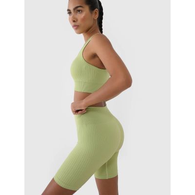 5. Biustonosz treningowy bezszwowy z niskim wsparciem damski 4F 4FRSS25USBAF154-42S