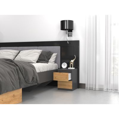 3. Szafka nocna M2 30x30xH40 antracyt/artisan