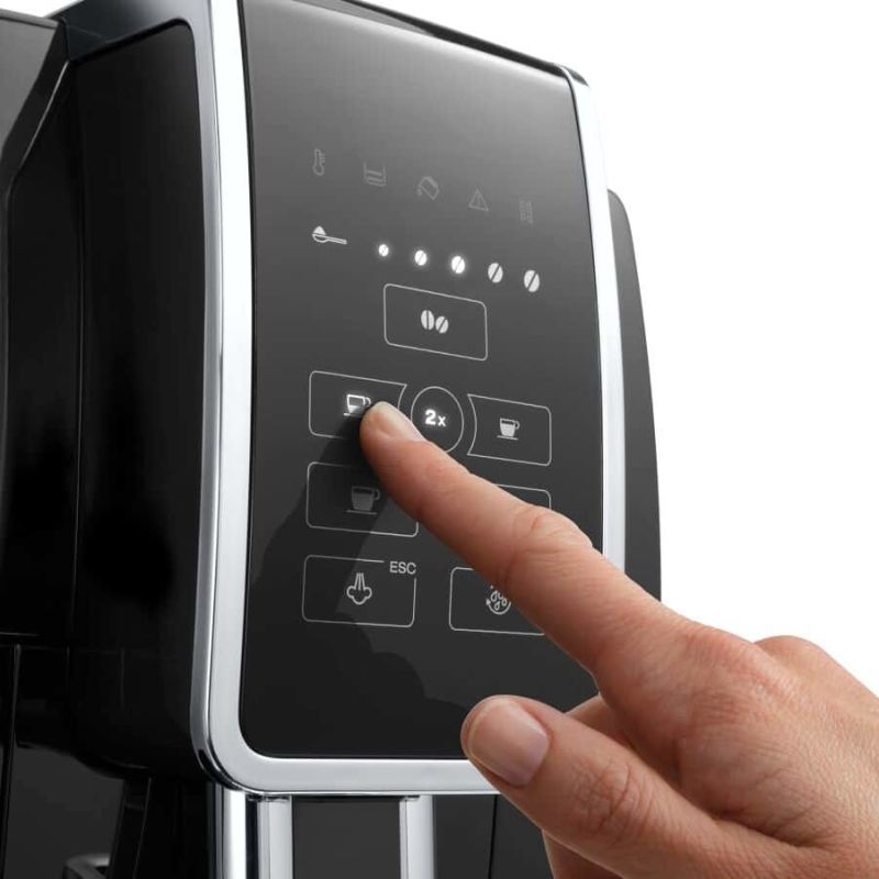 34. Ekspres ciśnieniowy automatyczny DeLonghi Dinamica ECAM 350.15.B (1450W; kolor czarny)