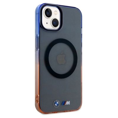 4. Etui BMW Gradient Bumper MagSafe na iPhone 15 Plus / 14 Plus - szare