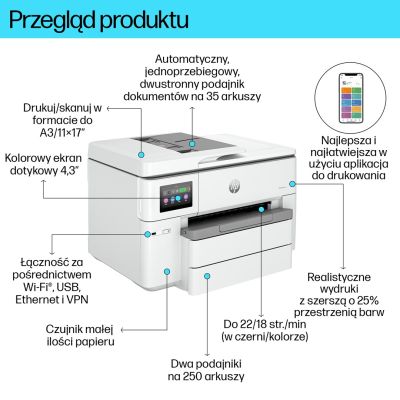 74. Urządzenie wielofunkcyjne HP OfficeJet Pro 9730e