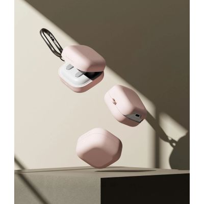 4. Etui Ringke Silicone Case na Samsung Galaxy Buds 4 / 4 Pro - różowe