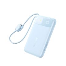 Powerbank Baseus EnerFill FC11 10000mAh 22.5W z wyświetlaczem cyfrowym i dwoma wbudowanymi kablami - niebieski