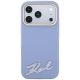 3. Etui Karl Lagerfeld Grained with Resin Signature Logo MagSafe na iPhone 18 Pro / 17 Pro - jasnoniebieskie
