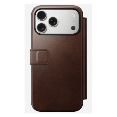 4. Nomad Modern Leather Folio pokrowiec na telefon komórkowy 16cm (6.3") Brązowy