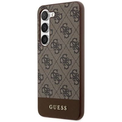 2. Etui Guess 4G Stripe Collection na Samsung Galaxy S24+ - brązowe