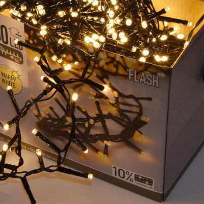 11. LAMPKI CHOINKOWE ŁAŃCUCH ŚWIETLNY 3000 LED TIMER CIEPŁY BIAŁY