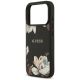 6. Etui Guess Grained Flowers Classic Logo MagSafe do iPhone 17 Pro - czarne