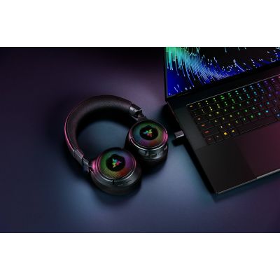 2. Razer Kraken V4 Zestaw słuchawkowy Bezprzewodowy Opaska na głowę Gaming USB Typu-A Bluetooth Czarny