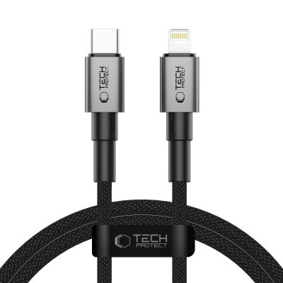 Kabel Tech-Protect UltraBoost DNA USB-C / Lightning PD27W/3A 100 cm - szary