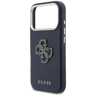 6. Etui Guess FW Resin Logo na iPhone 17 Pro - niebieskie