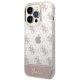 2. Etui Guess 4G Pattern Script na iPhone 14 Pro - różowe