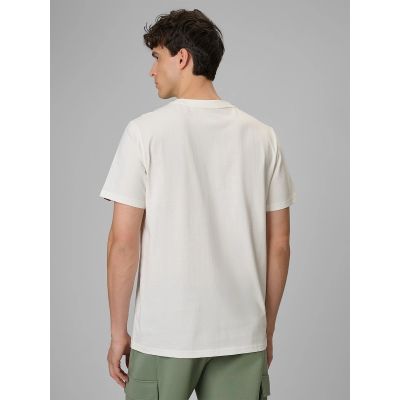2. T-shirt regular z nadrukiem męski 4F 4FRSS26TTSHM3811-11S
