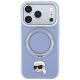 3. Etui Karl Lagerfeld with Ring Stand 360 Karl Head Pin MagSafe na iPhone 18 Pro / 17 Pro - jasnoniebieskie
