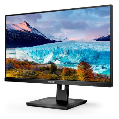 28. Philips S Line 243S1/00 monitor komputerowy 60,5 cm (23.8") 1920 x 1080 px Full HD LCD Czarny
