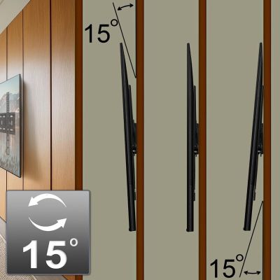 16. MACLEAN UCHWYT DO TV MAX VESA 600X400, 32-90", 80KG, REG. ODCHYLENIA +15°~-15° MC-421