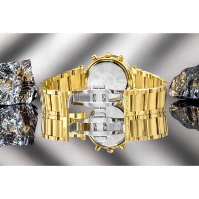 8. Zegarek Damski Giewont Sapphire Złoto Czarny GW3380-B3