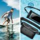 4. Torba Spigen Aqua Shield A621 wodoodporna biodrowa + etui unoszące się na wodzie - czarne