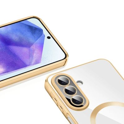 3. Etui Tech-Protect MagFlex MagSafe na Samsung Galaxy A27 5G - przezroczysto-złote