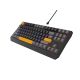19. GENESIS Thor 230 TKL klawiatura Gaming USB + RF Wireless + Bluetooth QWERTY Czarny, Szary, Pomarańczowy